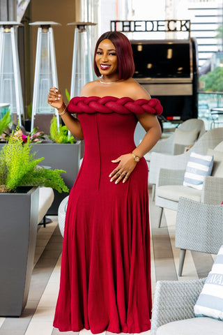Hadassah Twist Wool Dress | Black