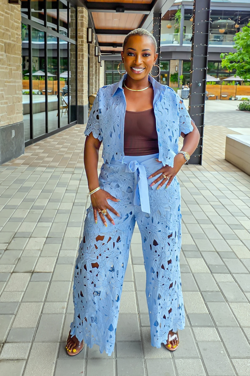 Lucy Pants Set | Blue