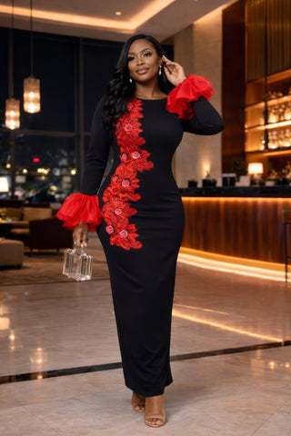 Joyce Dress |Red