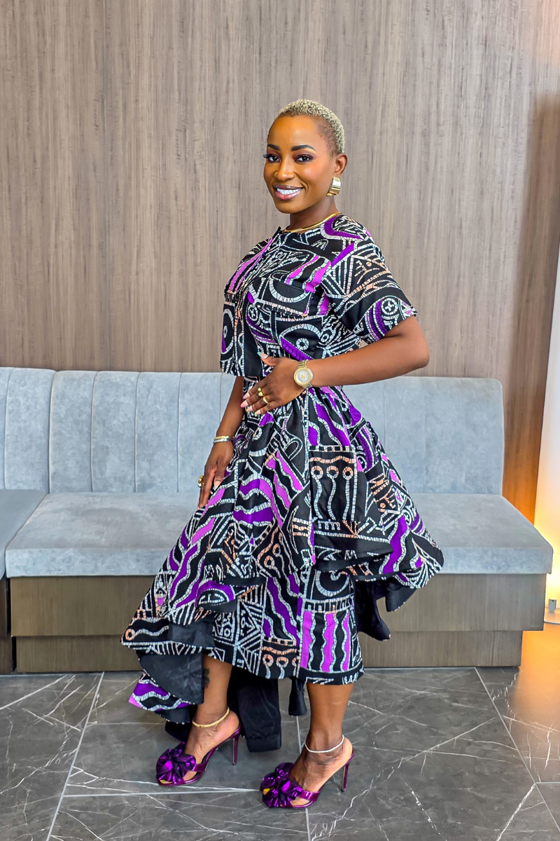 Priscilla Ankara Skirt Set