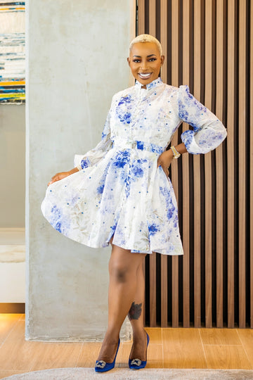 Flourish Dress | Blue