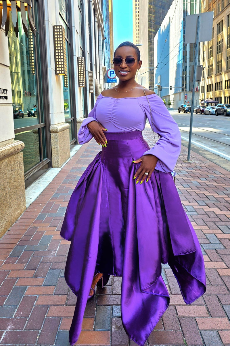 Ife Skirt Set | Purple