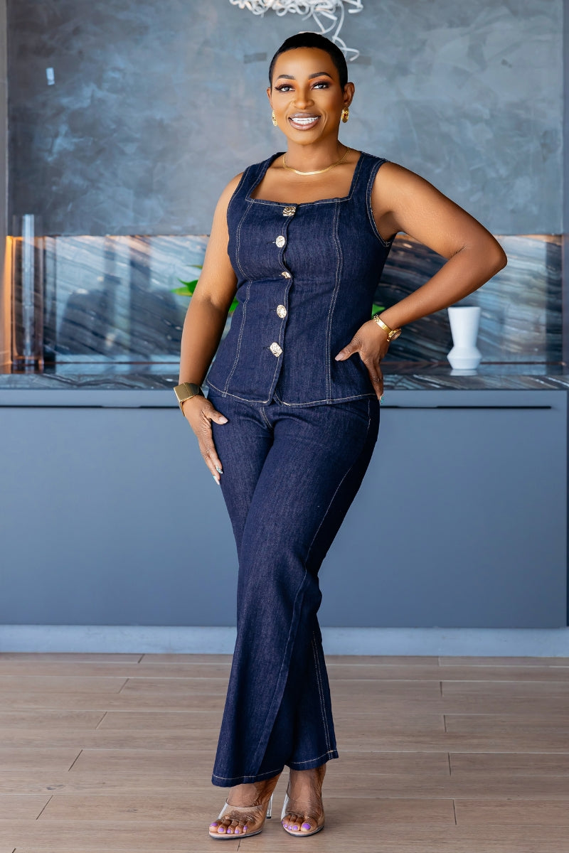 Zahra Denim Set