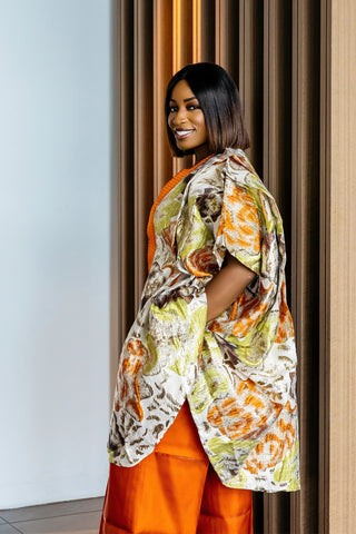 Olori Brocade Set|Orange