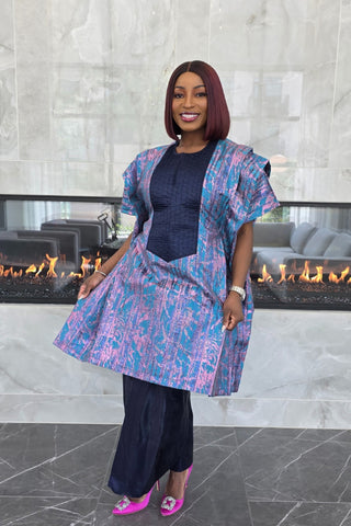 Olori Brocade Set|Orange