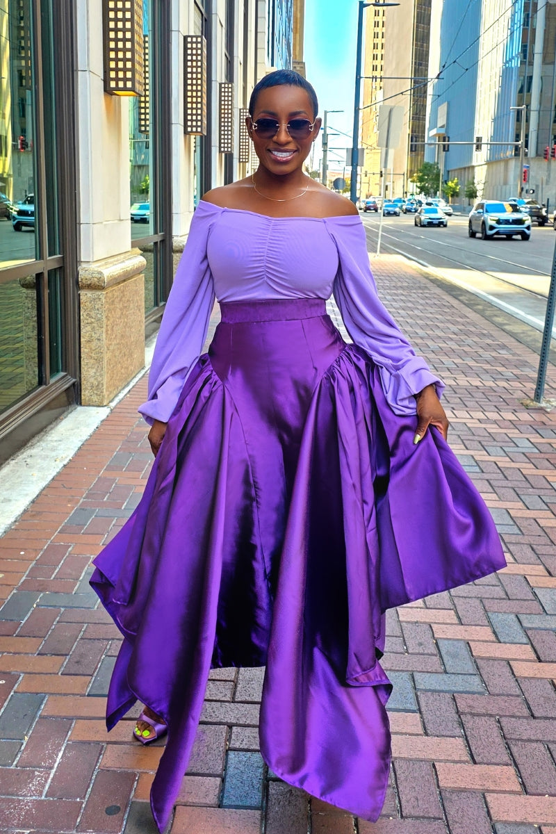 Ife Skirt Set | Purple