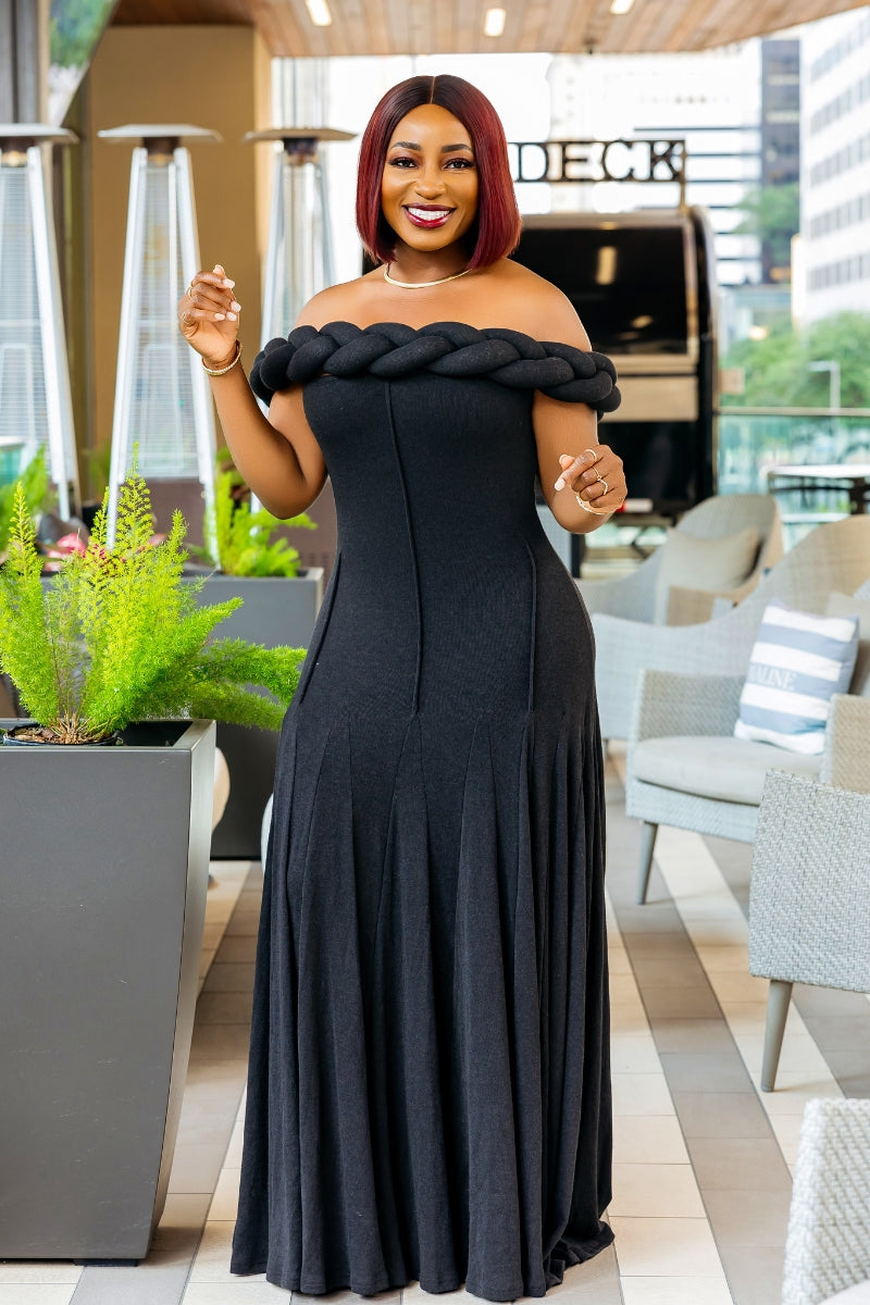 Hadassah Twist Dress | Black