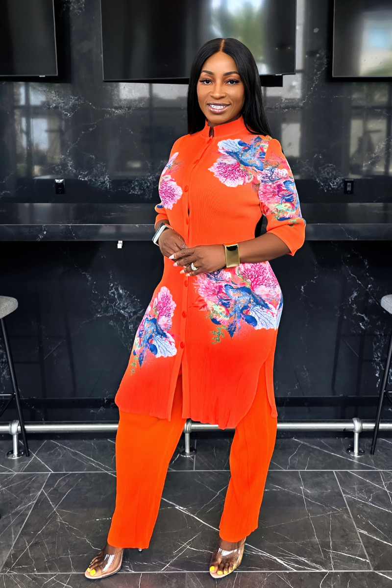 Sunset Pant Set | Orange