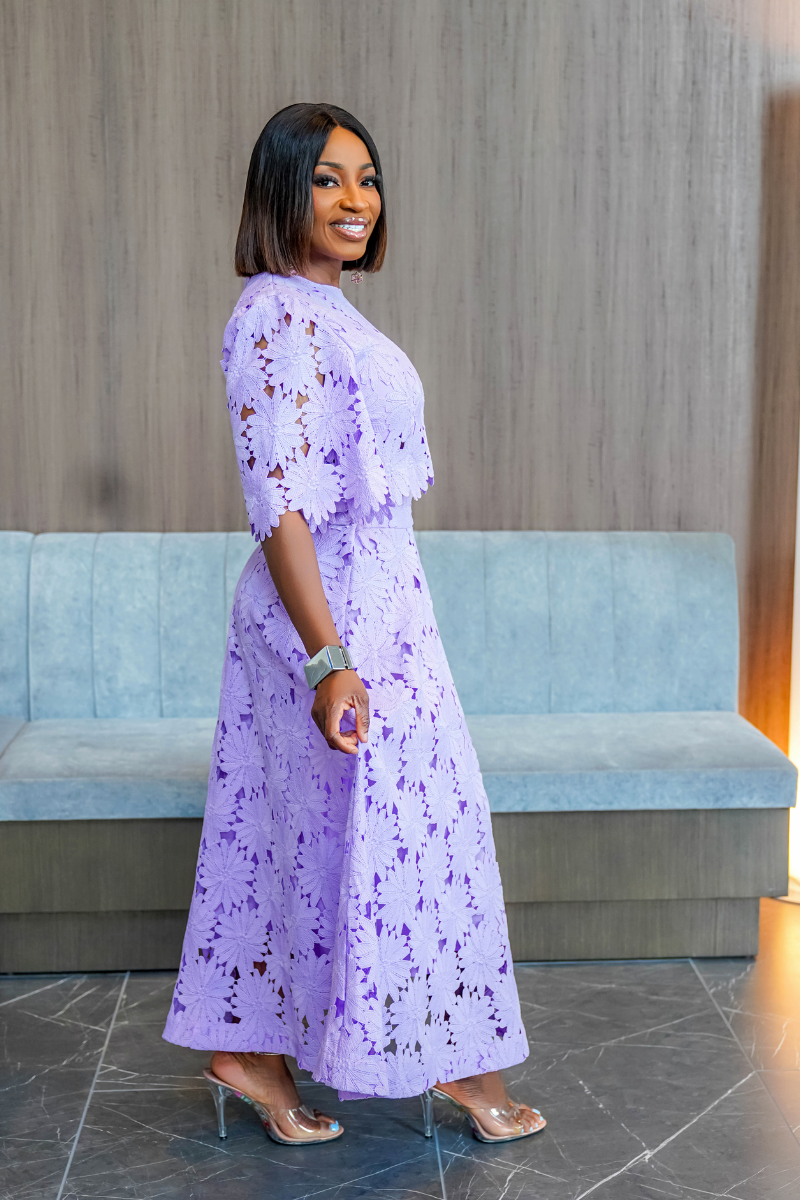 Sun-Flower Skirt Set | Purple