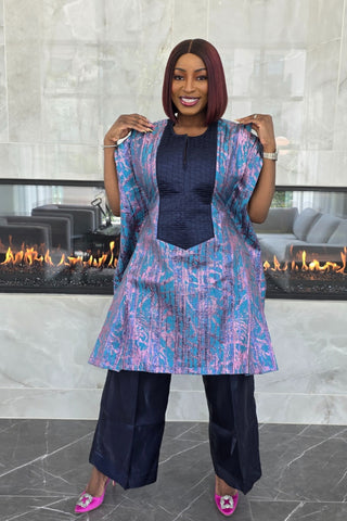 Olori Brocade Set|Orange