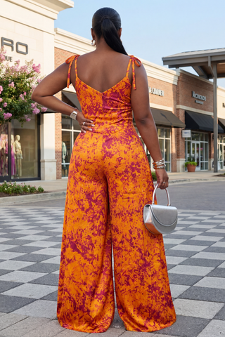 Moyo Imperial Jumpsuit |Orange Mix