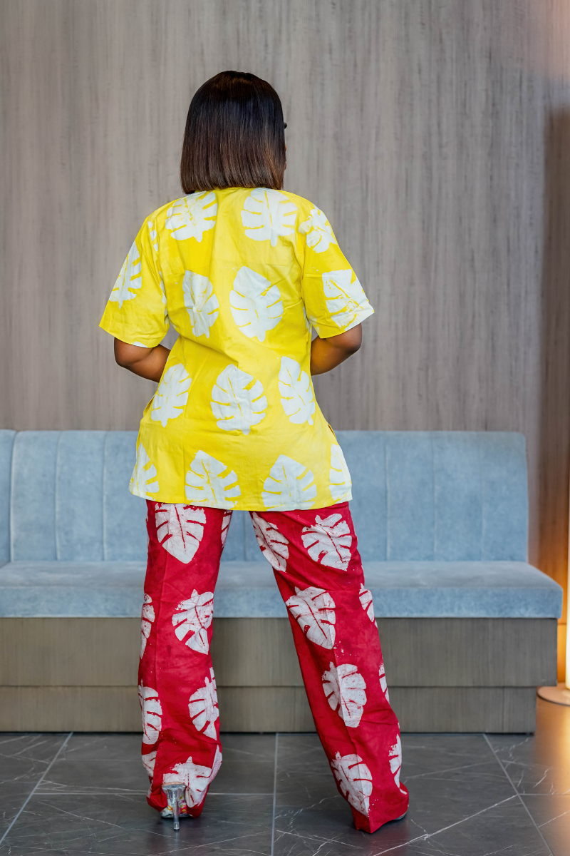 UWA Adire Set | Yellow