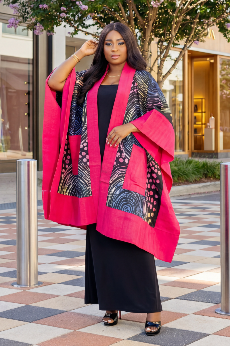 Delaiah Premium Adire Kimono