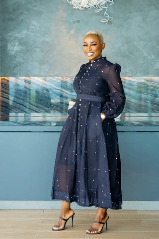 Snow Rhinestones Dress