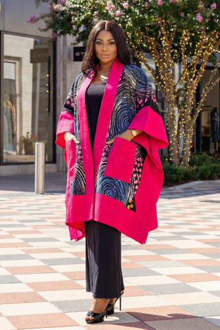 Delaiah Premium Adire Kimono