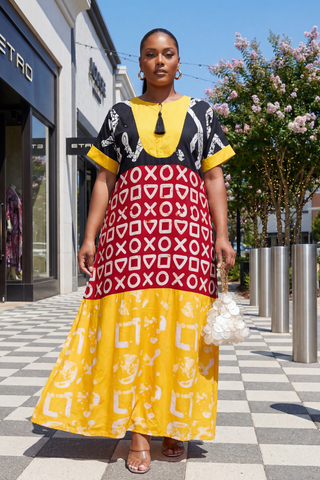 Titia Breeze Kaftan | Yellow