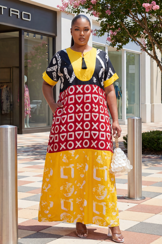 Titia Breeze Kaftan | Yellow