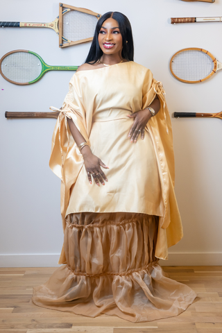 Ruth Skirt Set | Gold