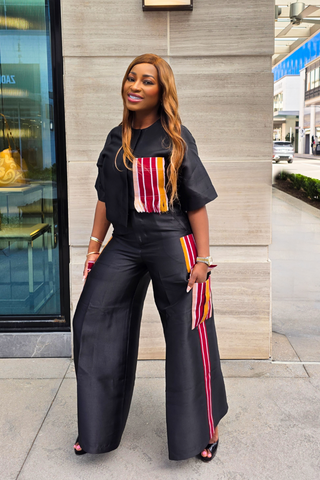 Allyson Pants Set|Black