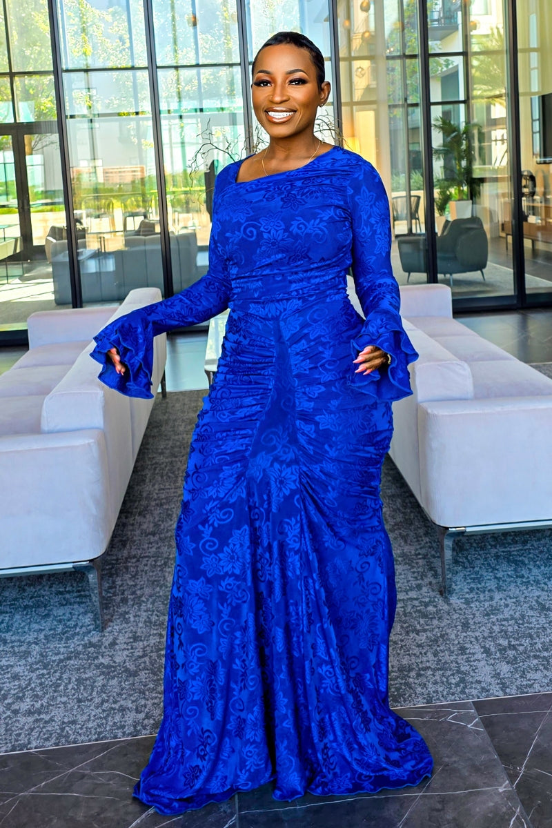 Aria Flowy Dress | Blue