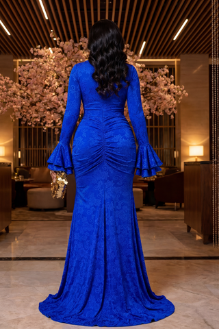 Aria Sculpt Dress | Blue
