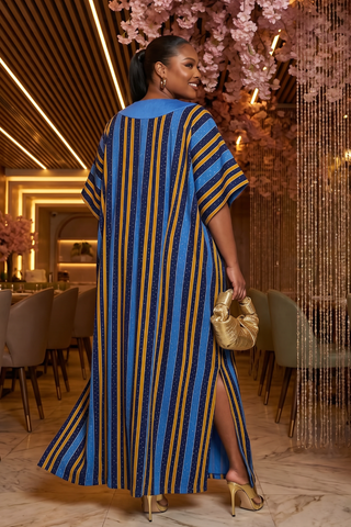 Ayola Crystal Aso-Oke Kaftan