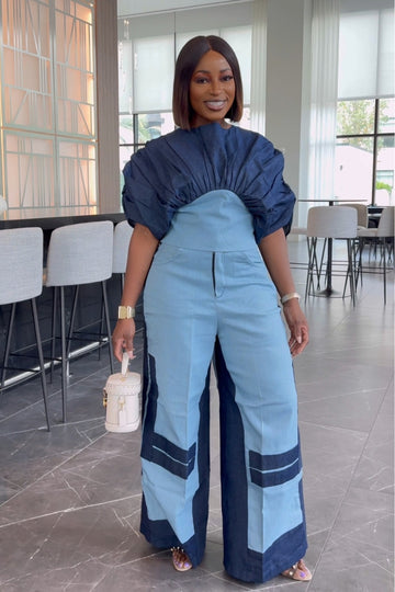 Sky 2-Tone Denim Set