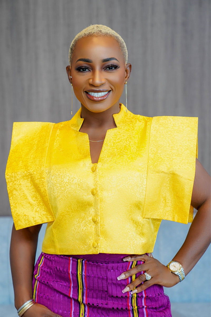 Lola Crop Top | Yellow