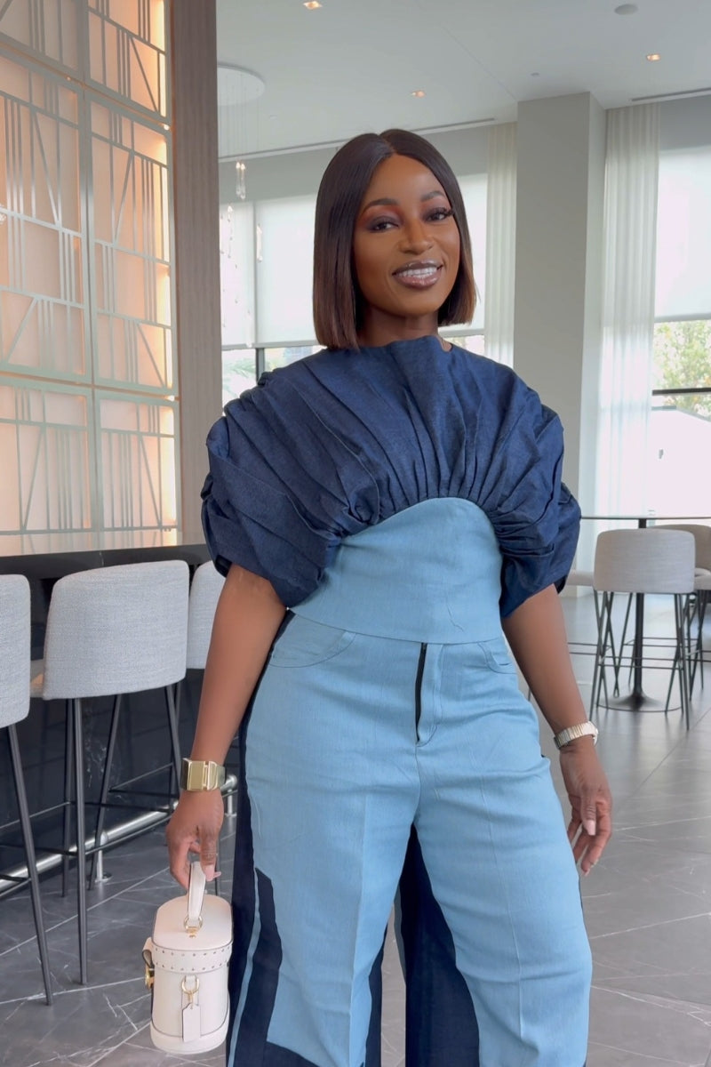 Sky 2-Tone Denim Set