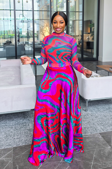 Haley Silk Skirt Set