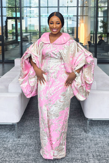 Chiney Brocade Boubou | Pink