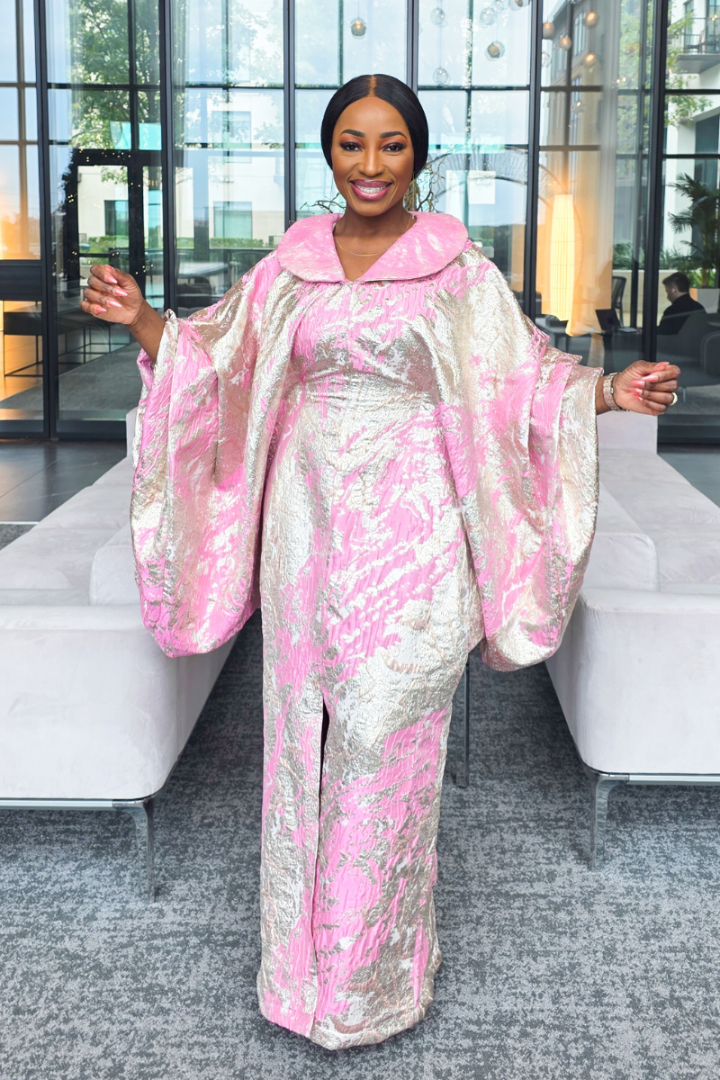 Chiney Brocade Boubou | Pink