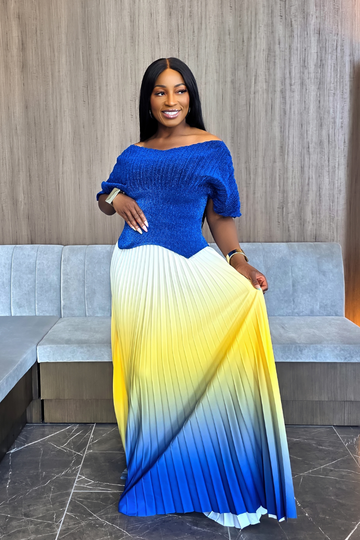 Mira Skirt Set | Blue