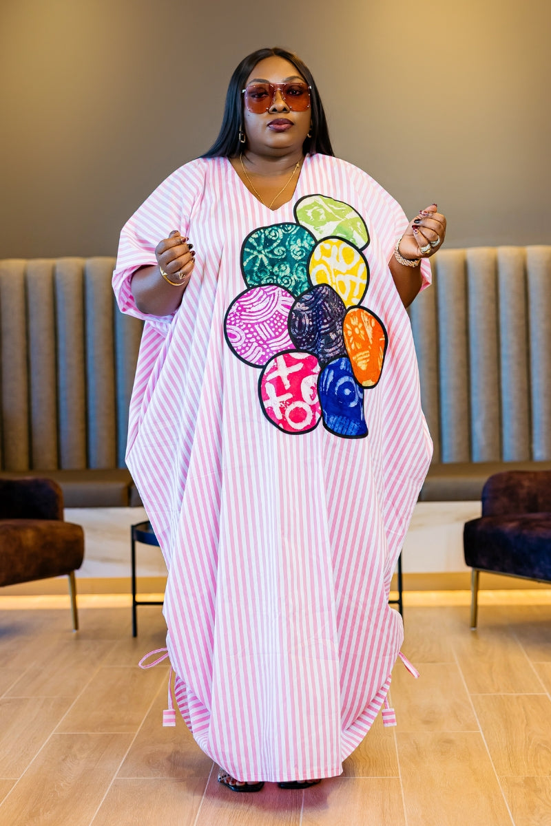 Lolly Oversize Kaftan | Pink