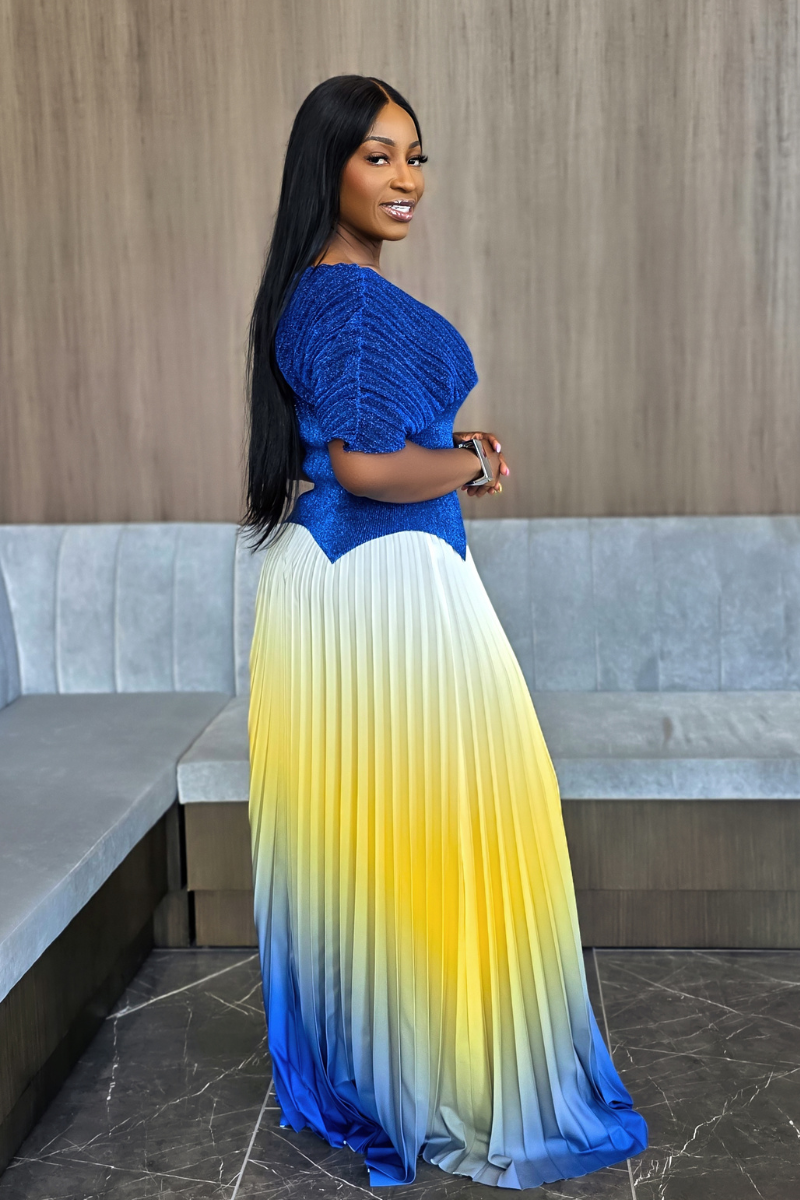 Mira Skirt Set | Blue