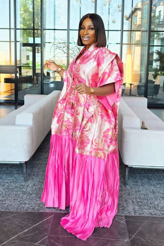 IJO Brocade Boubou | Pink