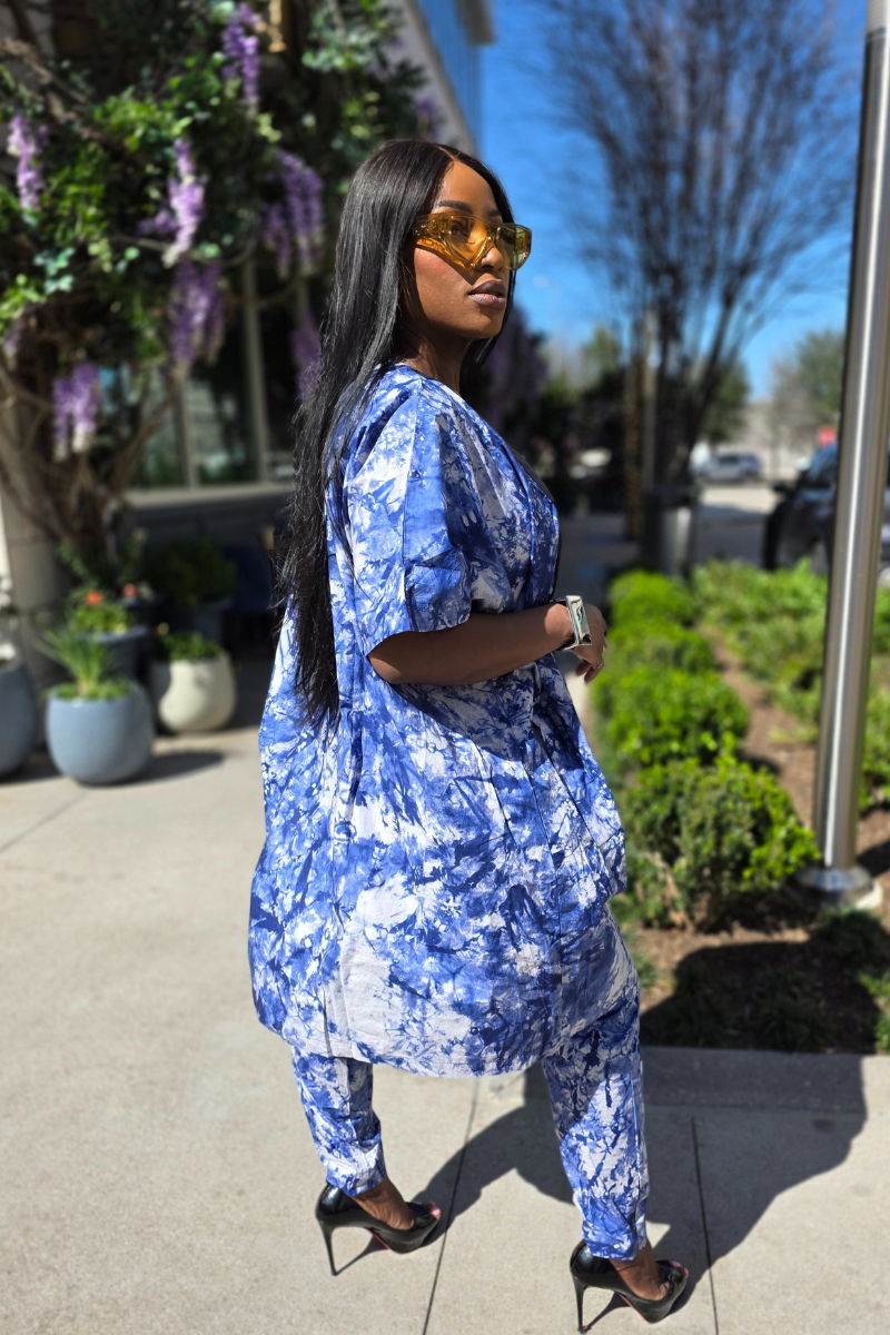 Arewa Pant Set|Blue