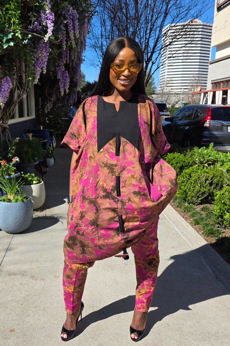 Arewa Pant Set|Pink