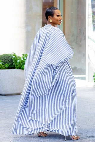 Lolly Oversize Kaftan LINEN | BLUE