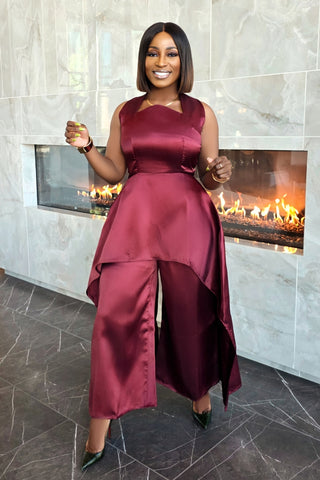 Elizabeth Jumpsuit | Wine
