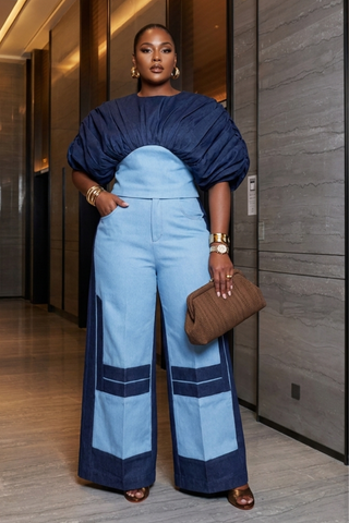 The Halo Denim Set