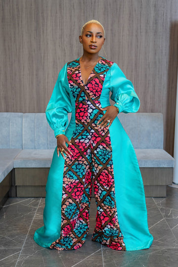Nia Jumpsuit|Teal