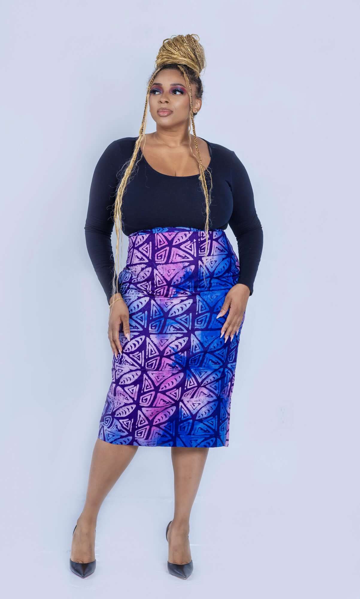 "Melody Adire Pencil Skirt, elegant and fitted"
"Chic Melody Adire Pencil Skirt with bold patterns"
"Melody Adire Pencil Skirt, stylish and contemporary"
"Sophisticated Melody Adire Pencil Skirt for versatile wear"
"Melody Adire Pencil Skirt, perfect for any occasion"
"Trendy Melody Adire Pencil Skirt with a modern twist"
"Melody Adire Pencil Skirt, adding cultural flair to your wardrobe"
"Fitted Melody Adire Pencil Skirt for a sleek silhouette"
"Melody Adire Pencil Skirt, designed for effortless elegance"
