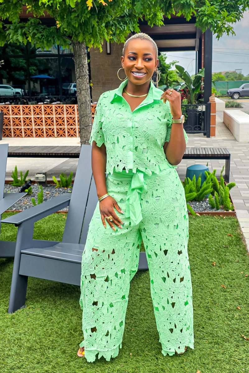 Lucy Pants Set | Green