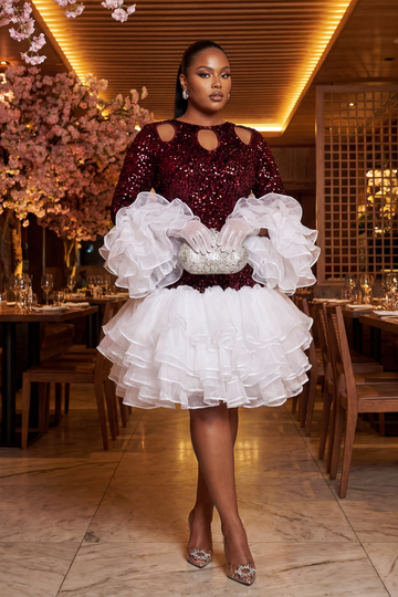 Tutu Elegant Dress | Wine